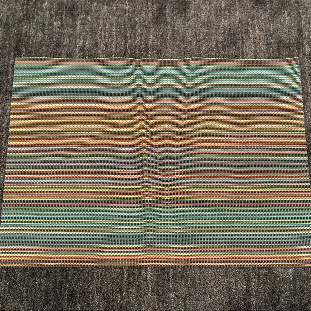 Chilewich Multicolor Striped Placemat - set of 6